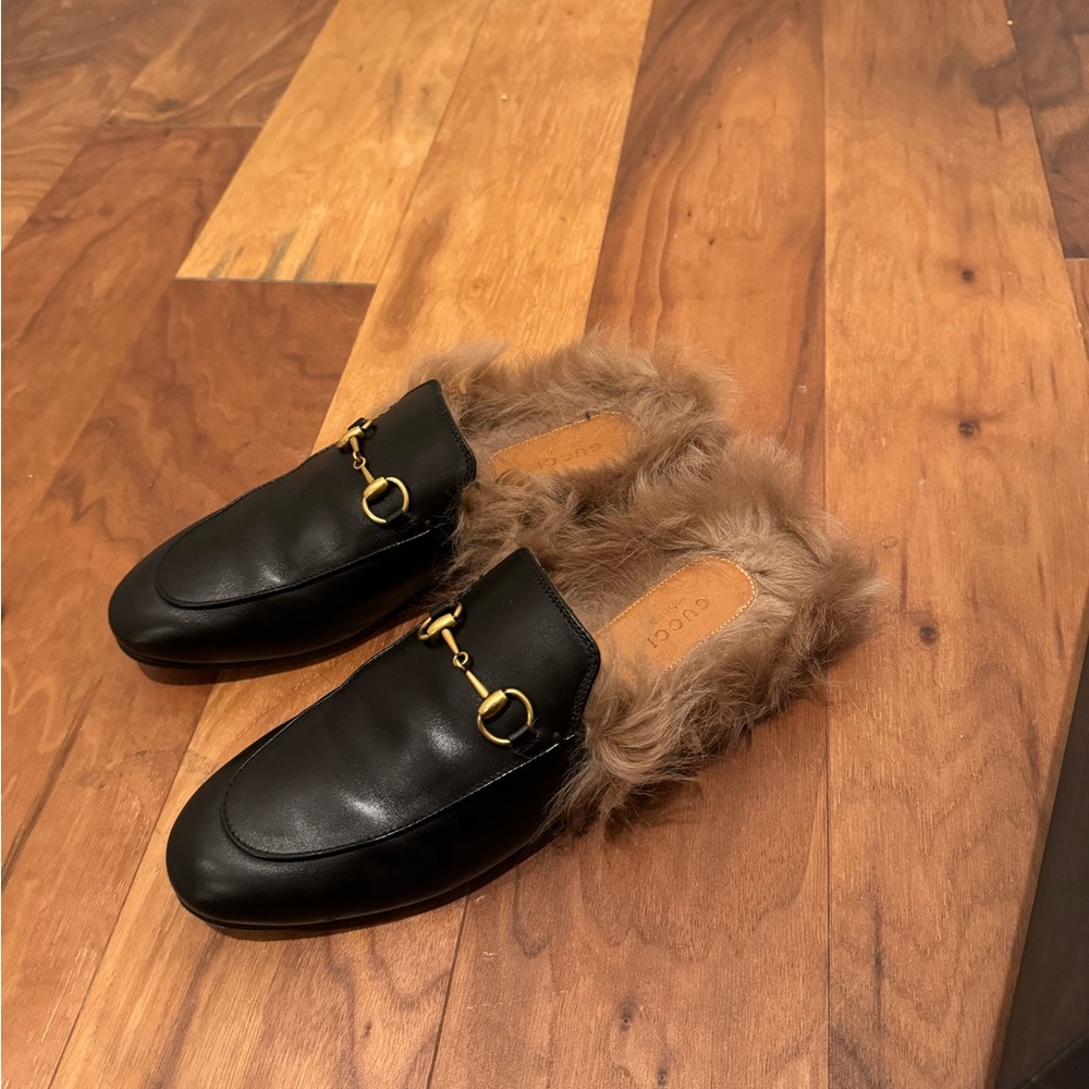 GUCCI Women's Princetown Toe Mules - Picture 3 of 7